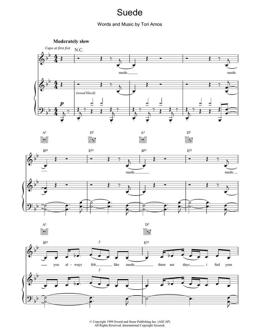 Suede Acoustic Guitar scores gallery preview page 1