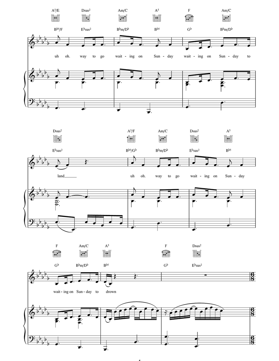 Spring Haze Acoustic Guitar scores gallery preview page 4