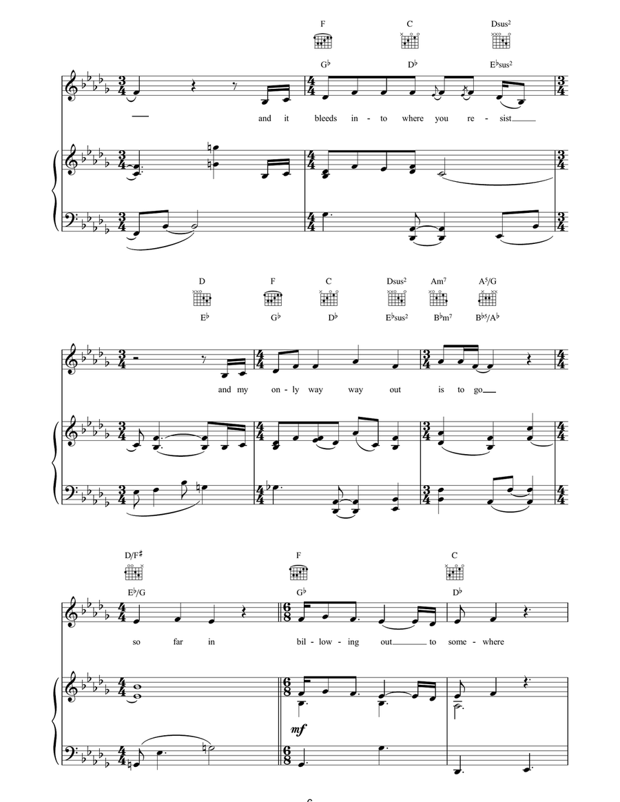 Spring Haze Acoustic Guitar scores gallery preview page 6
