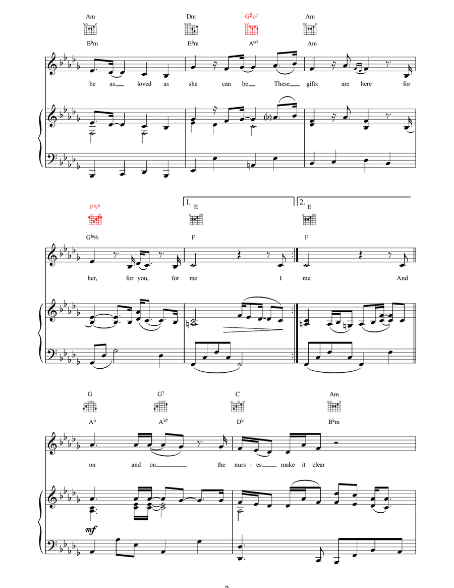 Purple people Acoustic Guitar scores gallery preview page 3