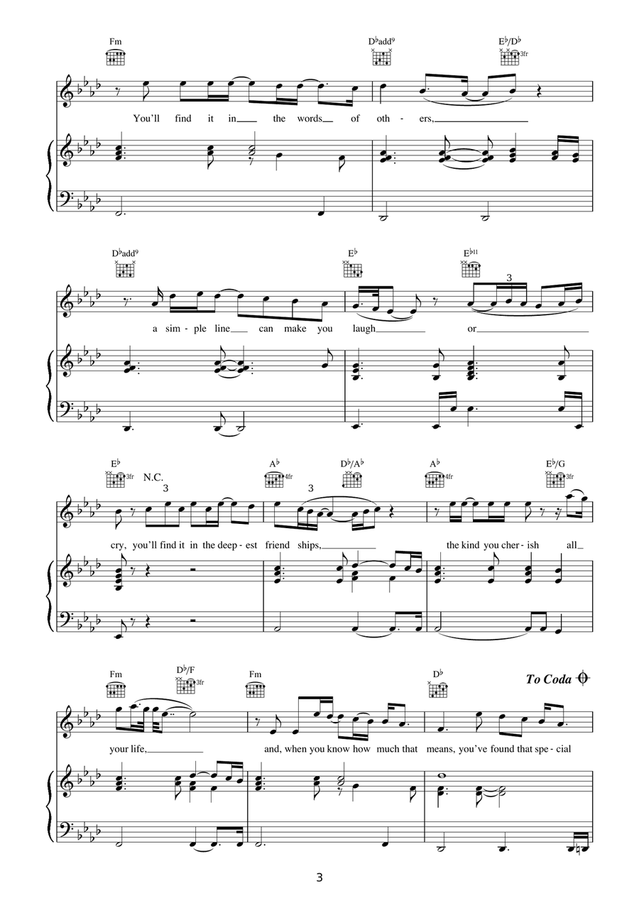 Flying Without Wings Flying Without Wings Piano, Vocal, Guitar scores gallery preview page 3
