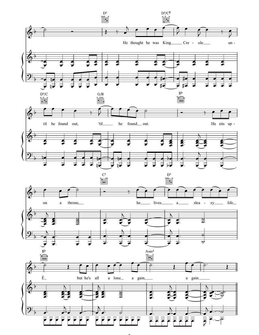 I Can See A Liar I Can See A Liar Piano, Vocal, Guitar scores gallery preview page 3