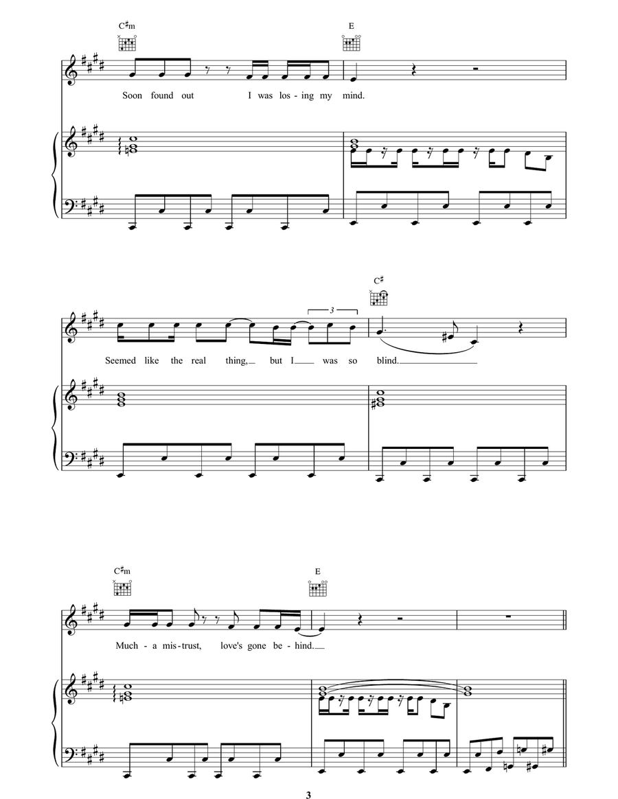 Heart Of Glass Heart Of Glass Piano, Vocal, Guitar scores gallery preview page 3