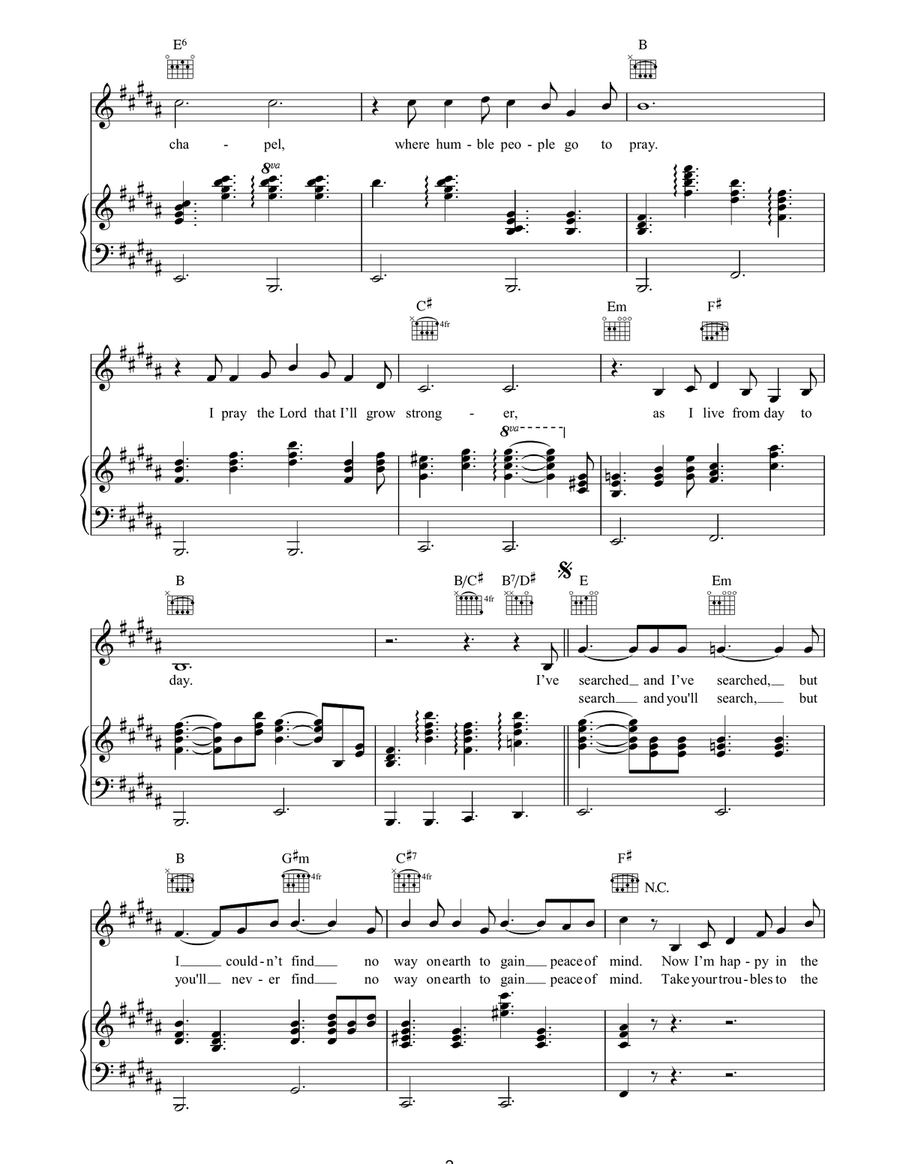 Crying In The Chapel Acoustic Guitar scores gallery preview page 2