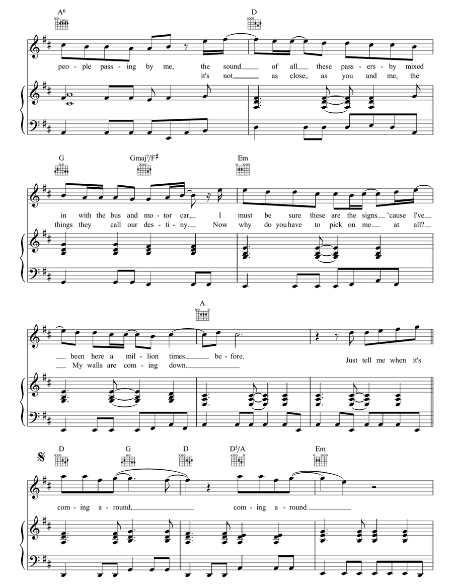 Coming Around Coming Around Acoustic Guitar scores gallery preview page 2