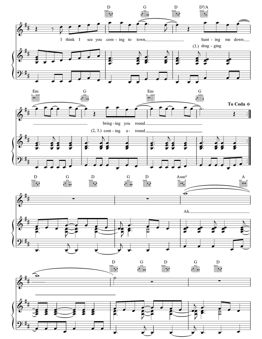 Coming Around Coming Around Acoustic Guitar scores gallery preview page 3