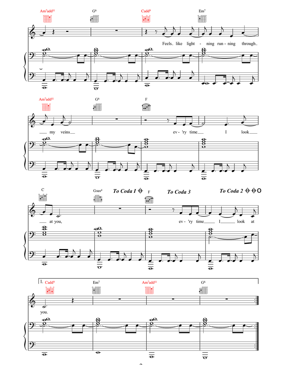 Please Forgive Me Please Forgive Me Piano, Vocal, Guitar scores gallery preview page 2