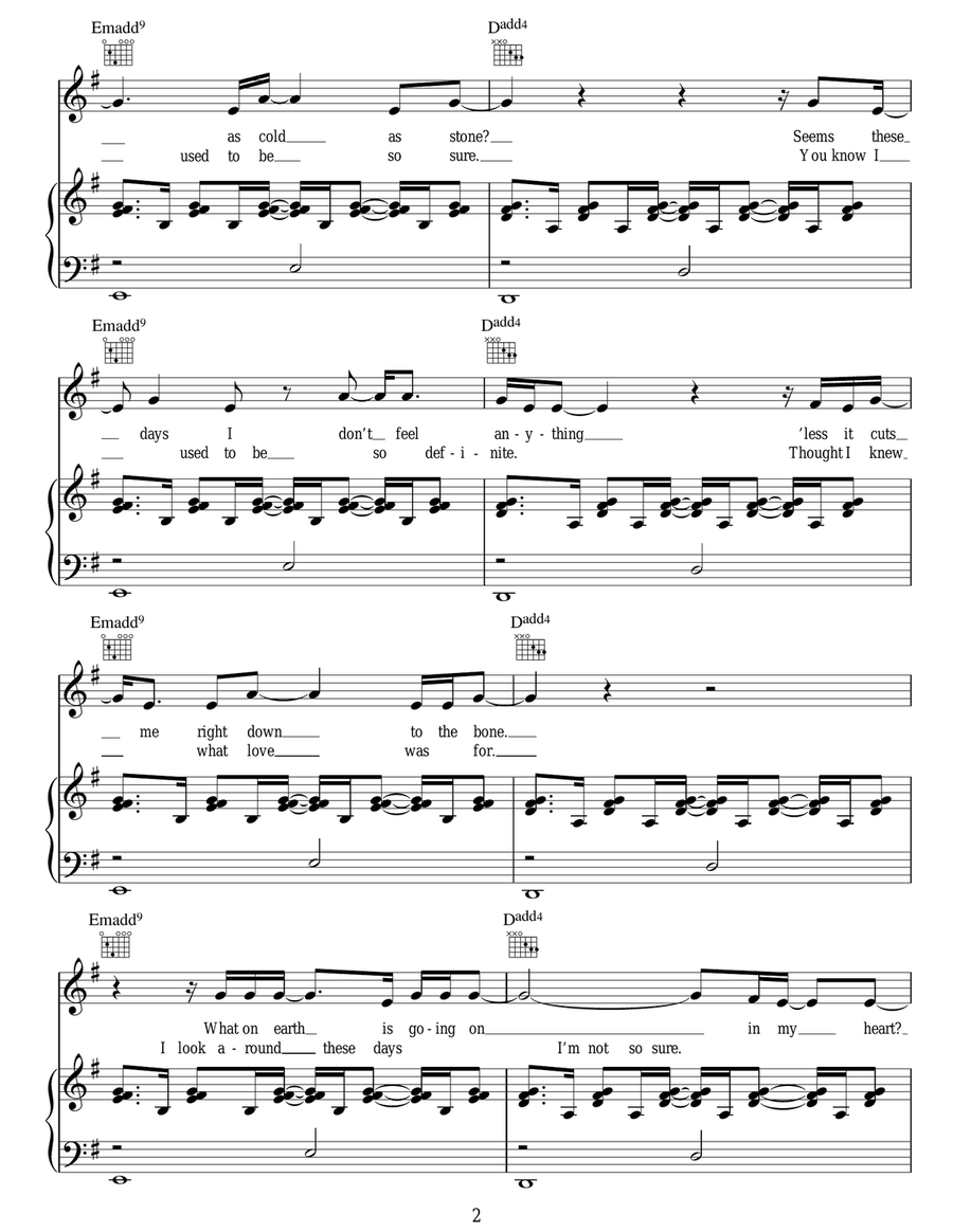 My Oh My My Oh My Acoustic Guitar scores gallery preview page 2
