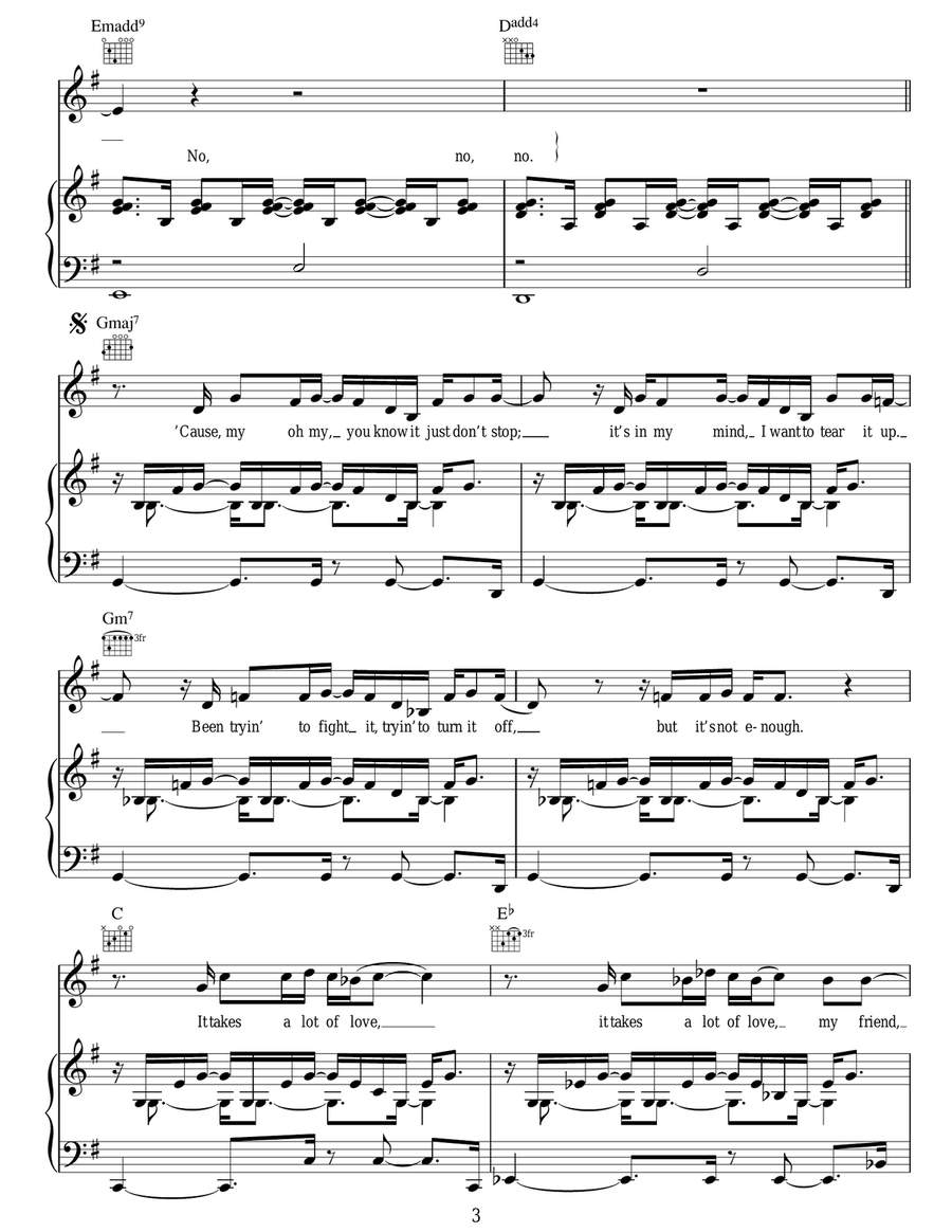 My Oh My My Oh My Acoustic Guitar scores gallery preview page 3