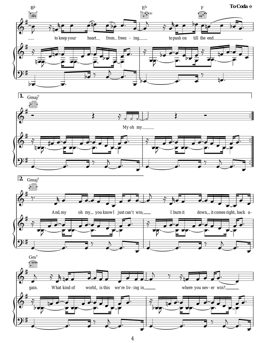 My Oh My My Oh My Acoustic Guitar scores gallery preview page 4
