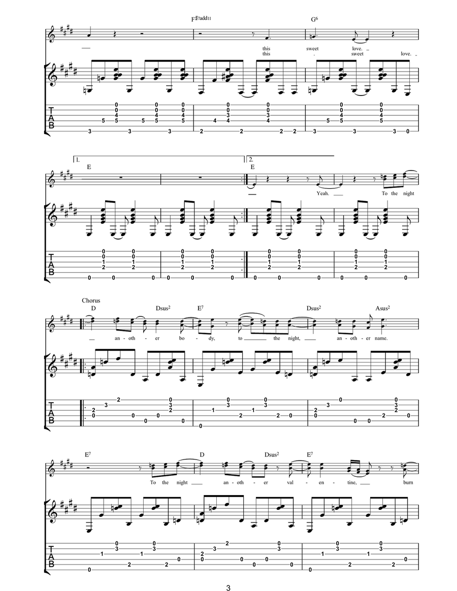 White Ladder White Ladder Guitar Tablature scores gallery preview page 3