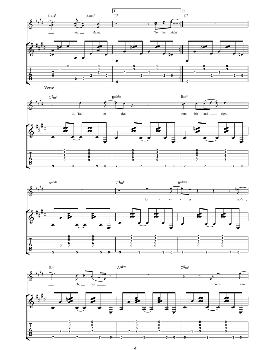 White Ladder White Ladder Guitar Tablature scores gallery preview page 4