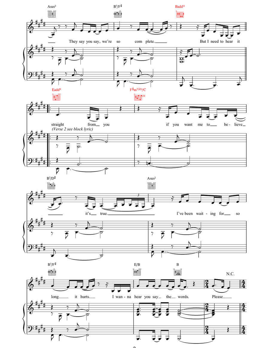 Don't Let Me Be The Last To Know Acoustic Guitar scores gallery preview page 2