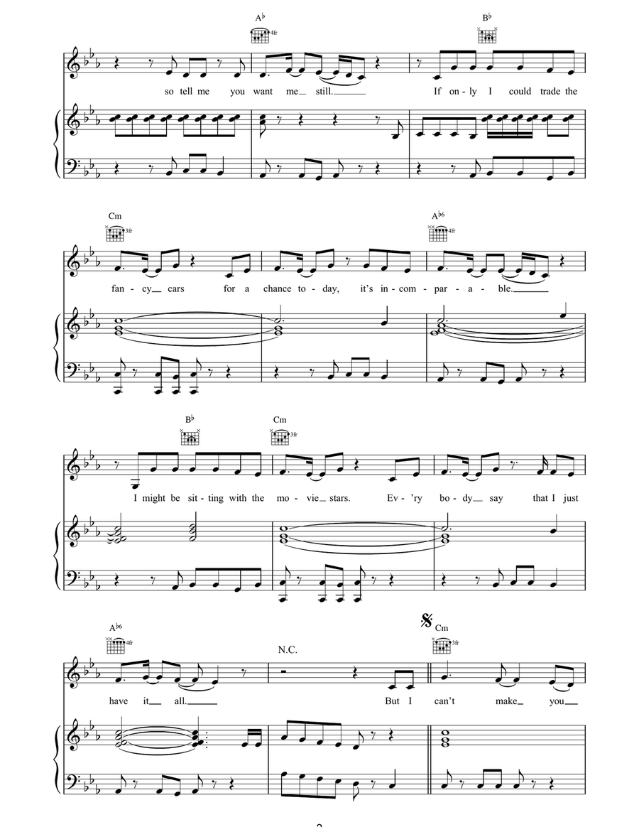 Can't Make You Love Me Can't Make You Love Me Acoustic Guitar scores gallery preview page 2