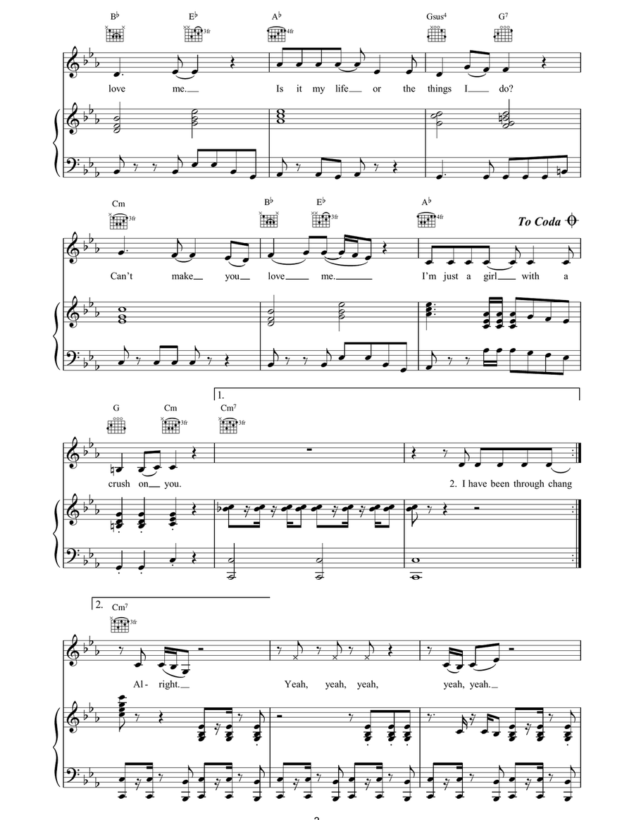 Can't Make You Love Me Can't Make You Love Me Acoustic Guitar scores gallery preview page 3