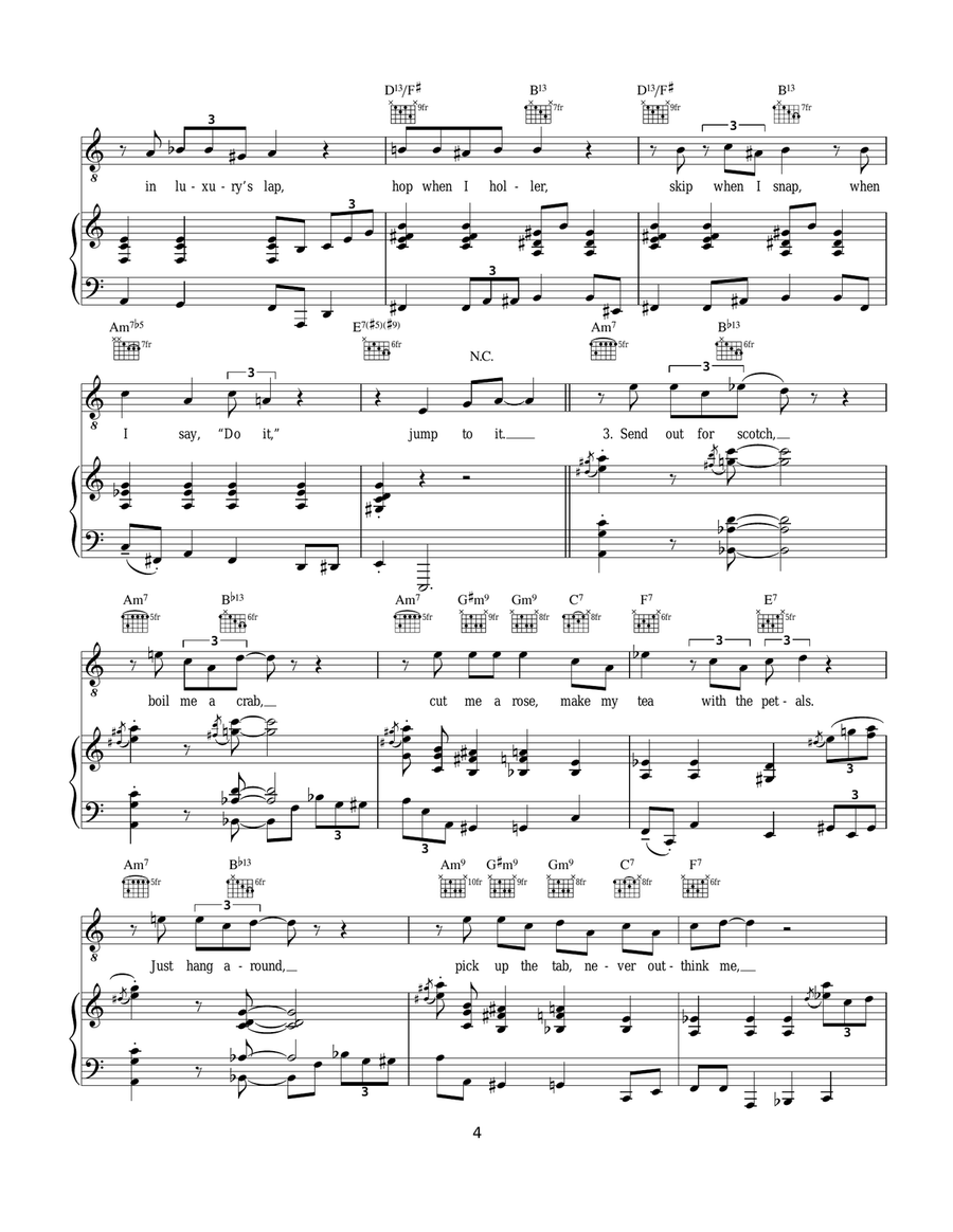 Peel Me A Grape Peel Me A Grape Guitar scores gallery preview page 4