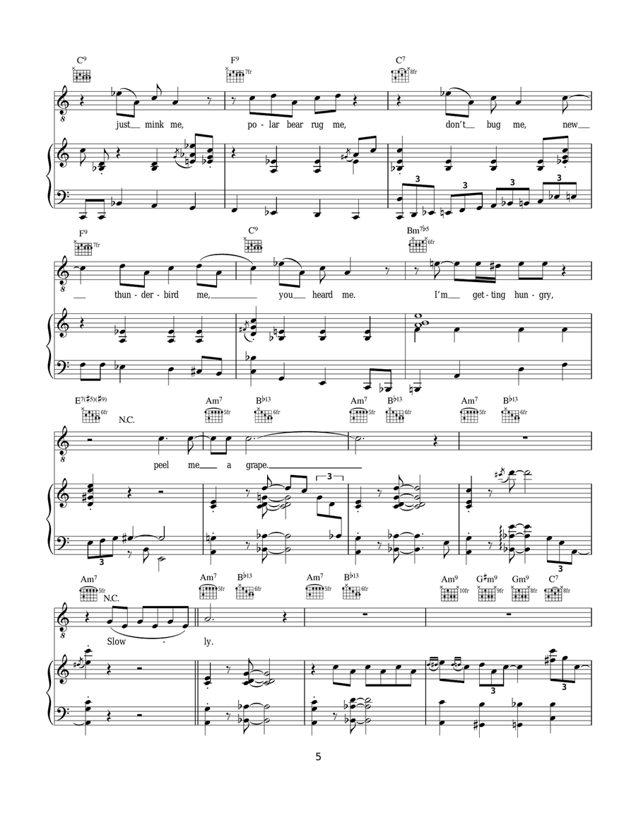 Peel Me A Grape Peel Me A Grape Guitar scores gallery preview page 5