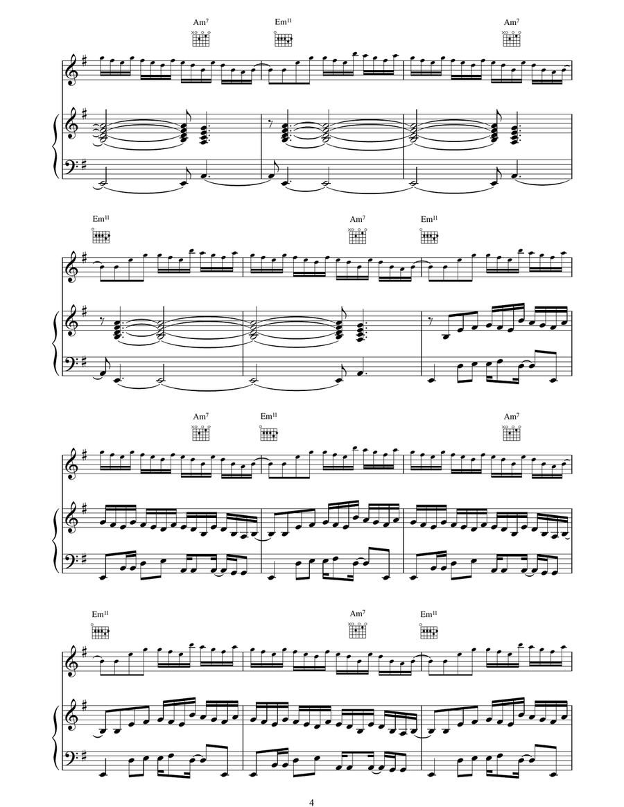 Give Me A Reason Give Me A Reason Piano, Vocal, Guitar scores gallery preview page 4