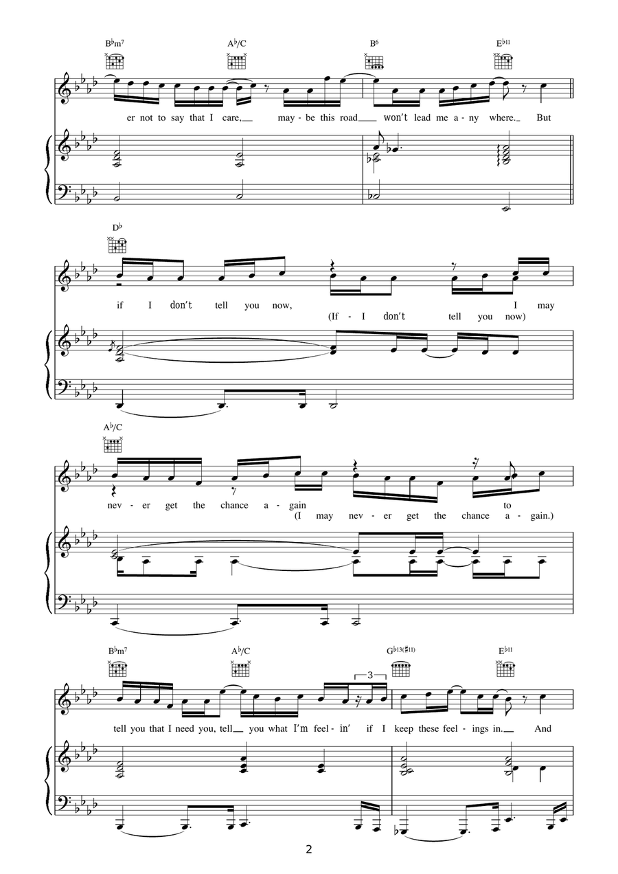 If I Don't Tell You Now Acoustic Guitar scores gallery preview page 2