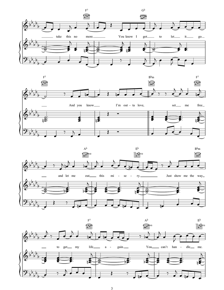 I'm Outta Love I'm Outta Love Piano, Vocal, Guitar scores gallery preview page 3