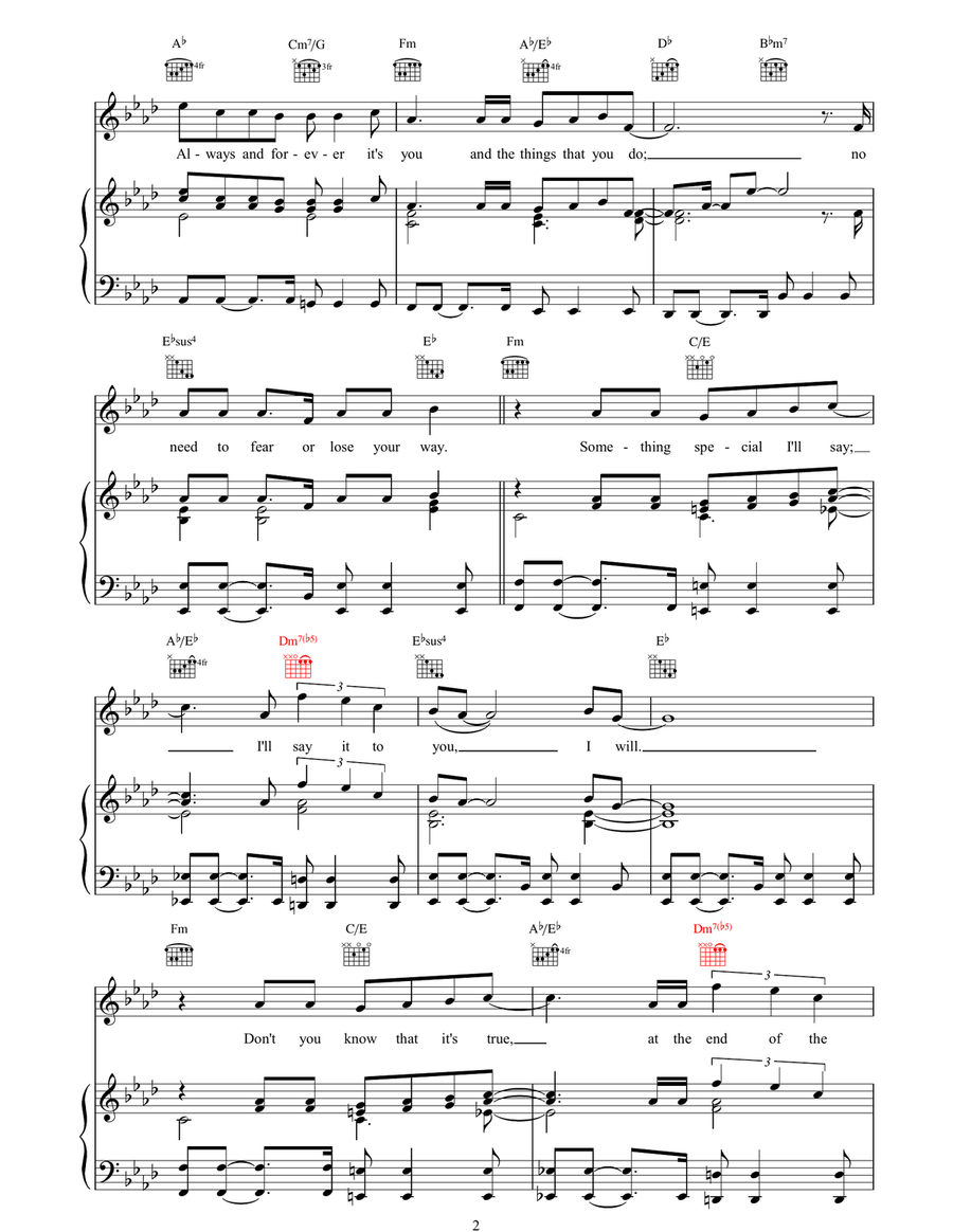I'll Be There I'll Be There Piano, Vocal, Guitar scores gallery preview page 2