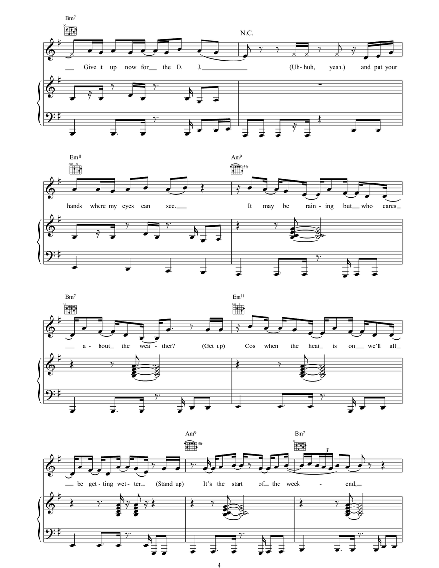 Time To Party Time To Party Piano, Vocal, Guitar scores gallery preview page 4