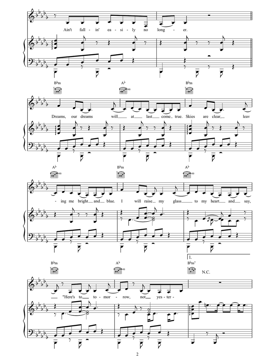 Dreams Dreams Piano, Vocal, Guitar scores gallery preview page 2