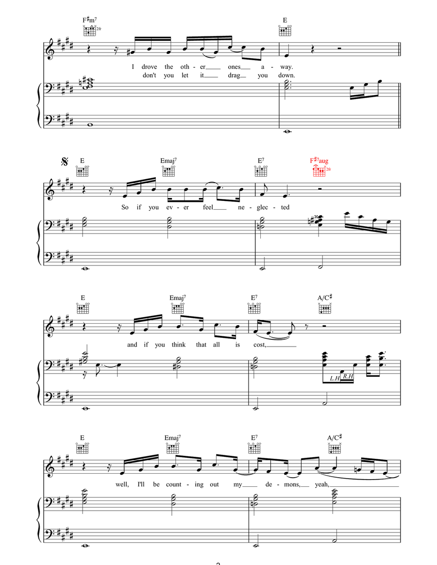 Everything's Not Lost Everything's Not Lost Piano, Vocal, Guitar scores gallery preview page 2