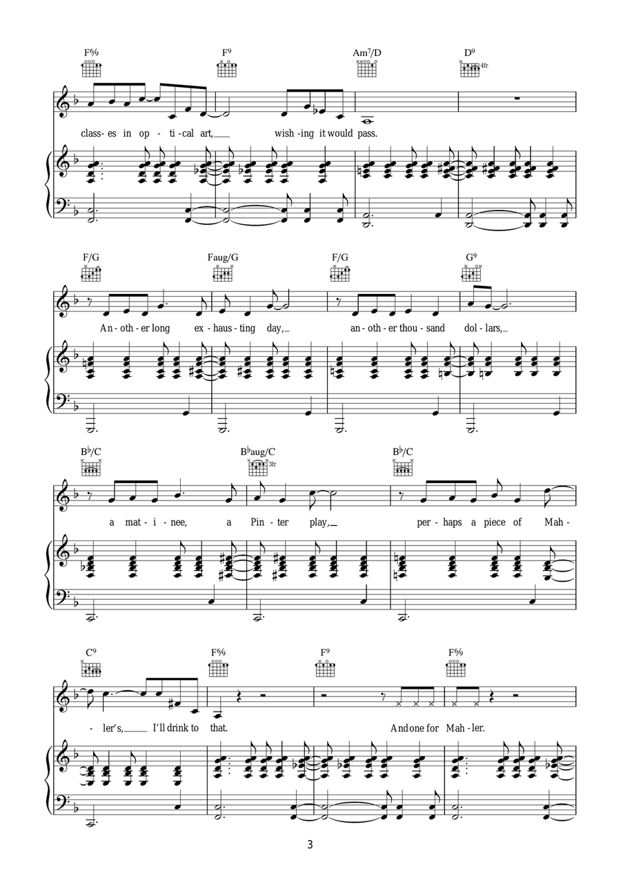 The Ladies Who Lunch (from Company) Guitar scores gallery preview page 3