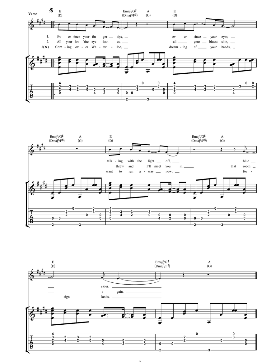 Tidal Wave Tidal Wave Acoustic Guitar scores gallery preview page 2