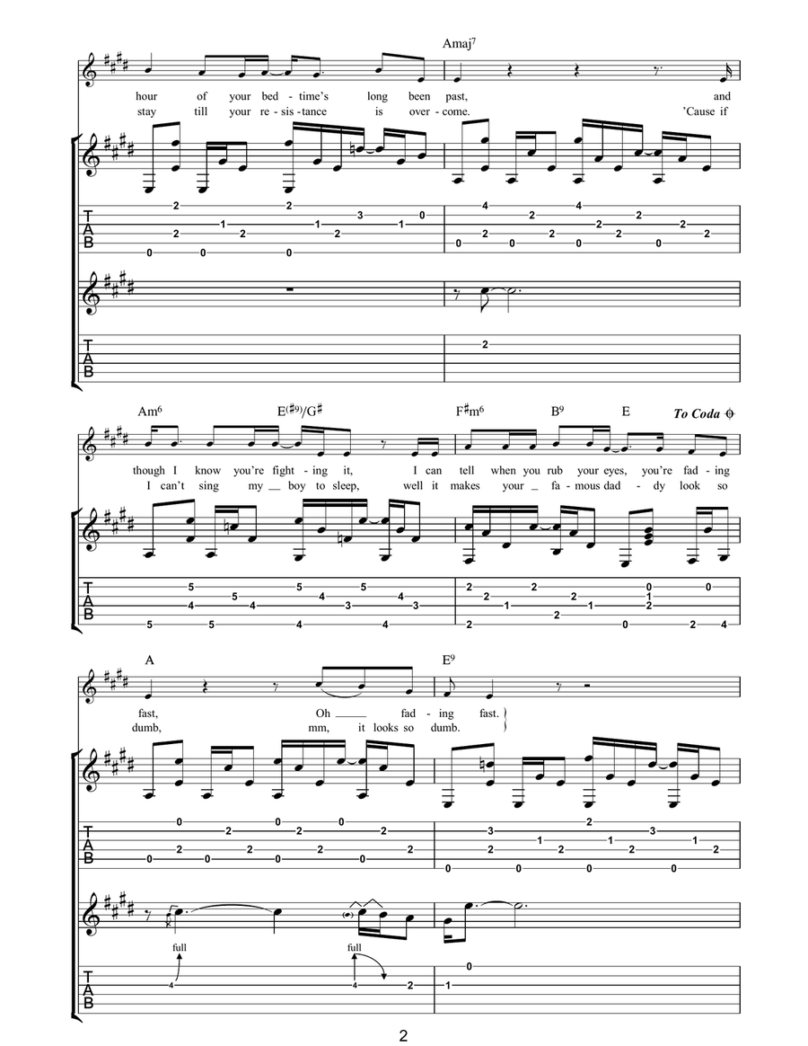 St. Judy's Comet by Paul Simon Acoustic Guitar - Digital Sheet Music page 2
