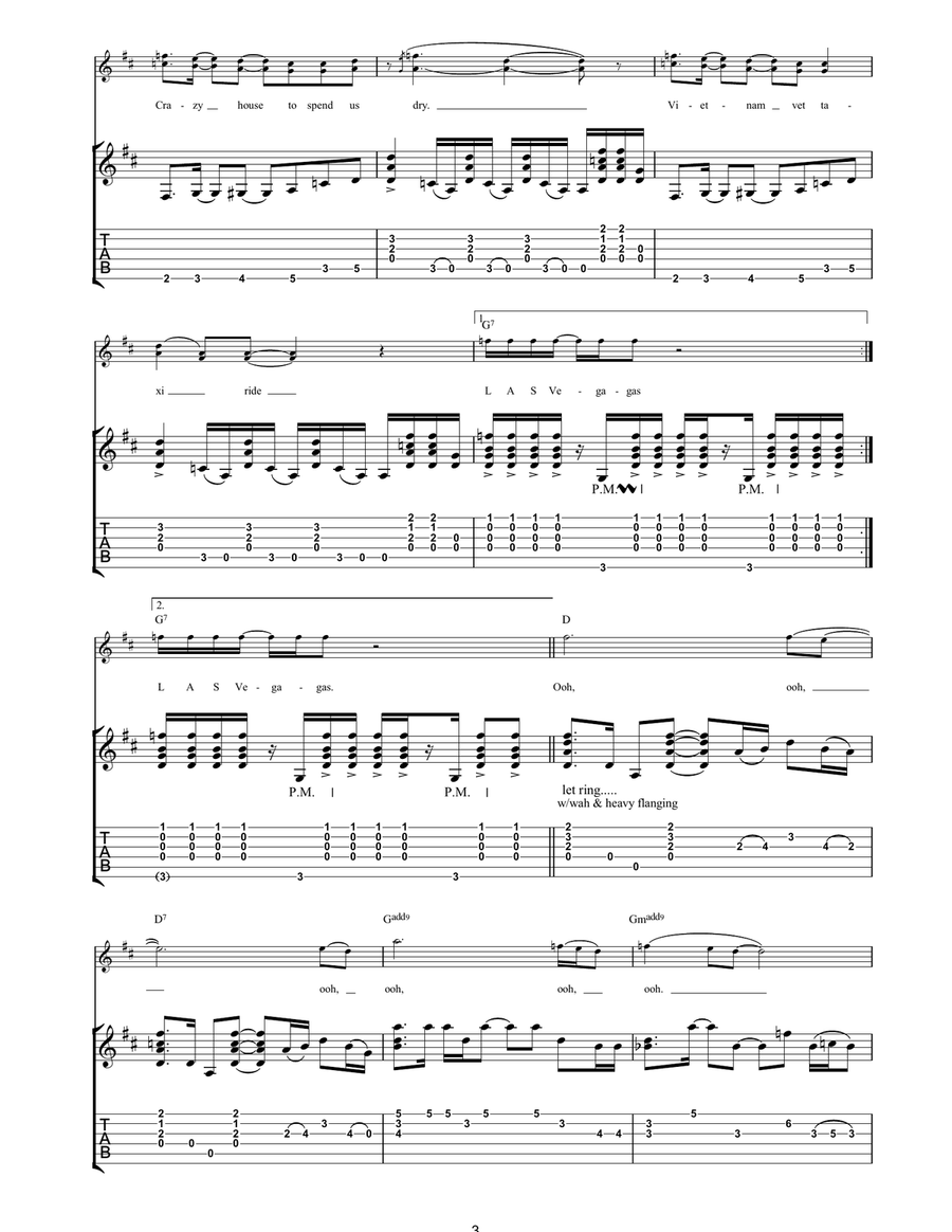 Vegas Two Times Vegas Two Times Acoustic Guitar scores gallery preview page 3