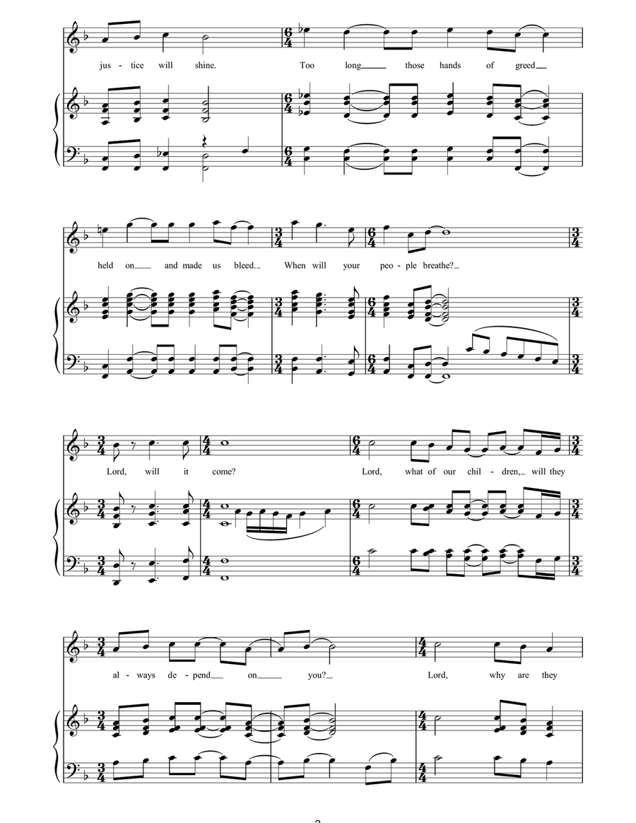 Freedom Piano Solo scores gallery preview page 2
