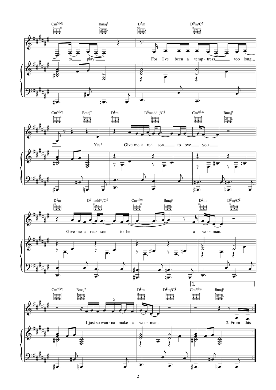 Glory Box Glory Box Piano, Vocal, Guitar scores gallery preview page 2