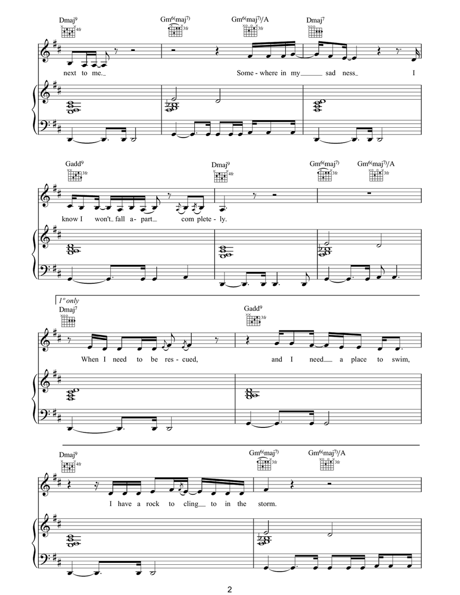 Lovers Rock Lovers Rock Piano, Vocal, Guitar scores gallery preview page 2