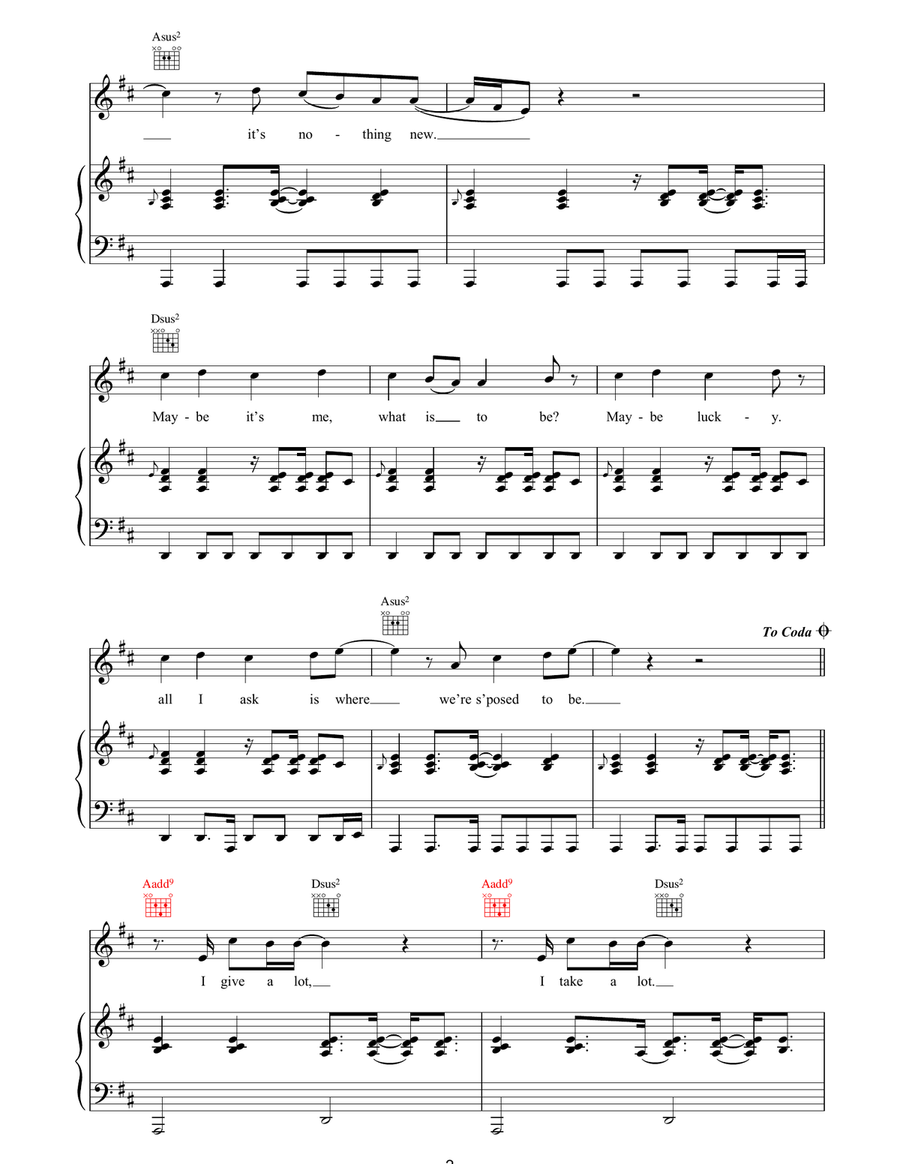 Maybe Maybe Acoustic Guitar scores gallery preview page 2