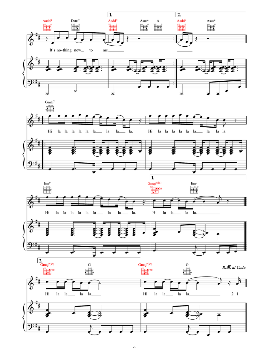 Maybe Maybe Acoustic Guitar scores gallery preview page 3
