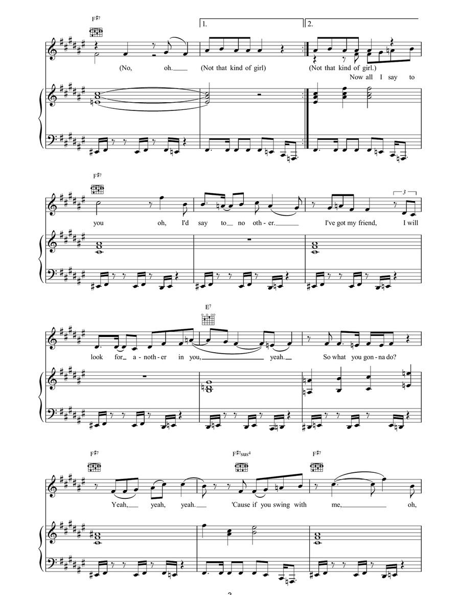Not That Kind Not That Kind Acoustic Guitar scores gallery preview page 3