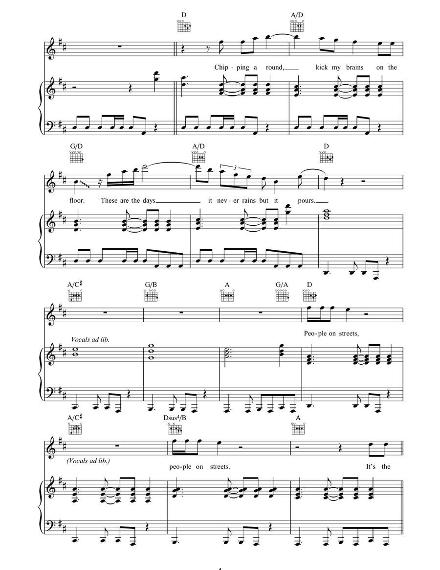 Under Pressure Under Pressure Acoustic Guitar scores gallery preview page 4