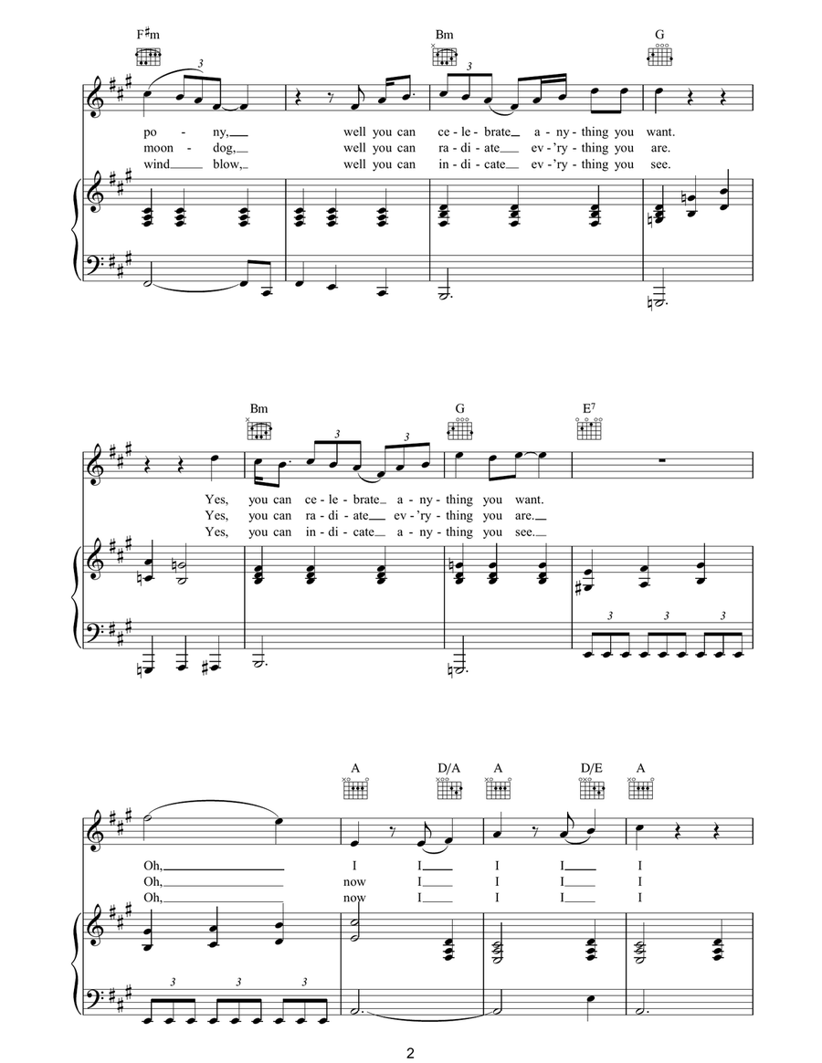 Dig A Pony Dig A Pony Acoustic Guitar scores gallery preview page 2
