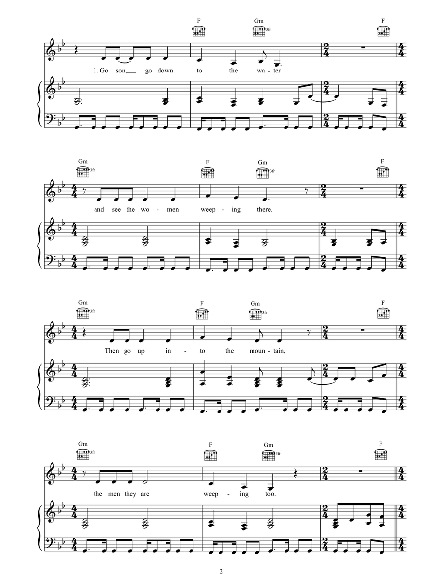 The Weeping Song Guitar scores gallery preview page 2
