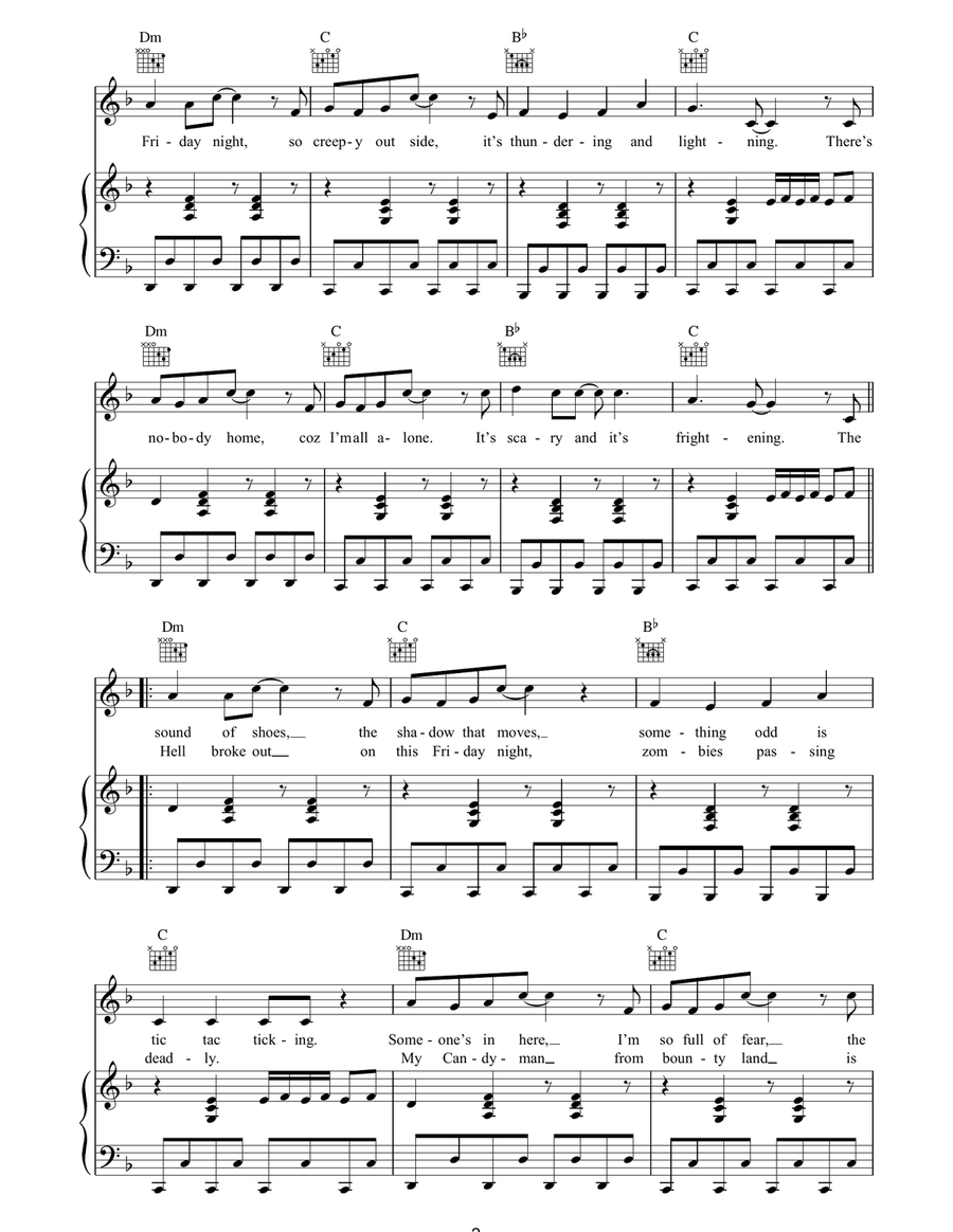 Halloween Halloween Acoustic Guitar scores gallery preview page 2