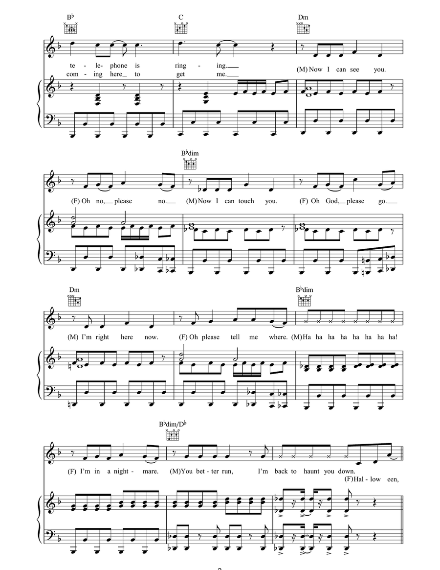 Halloween Halloween Acoustic Guitar scores gallery preview page 3
