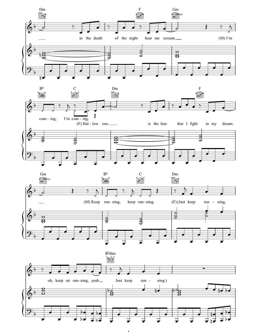 Halloween Halloween Acoustic Guitar scores gallery preview page 4