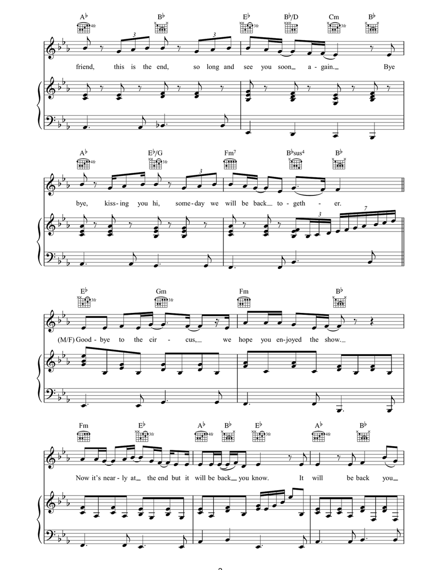 Goodbye To The Circus Goodbye To The Circus Acoustic Guitar scores gallery preview page 2