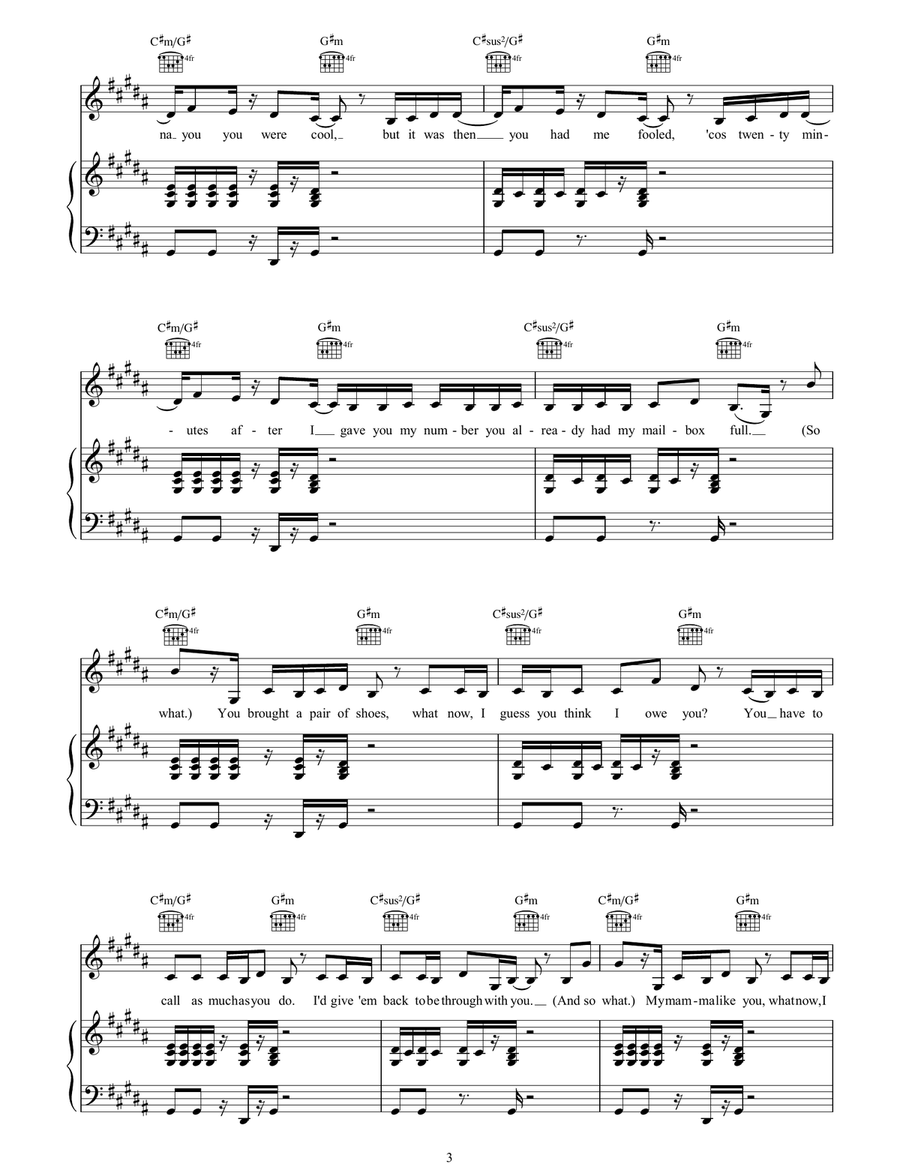 Bug A Boo Bug A Boo Piano, Vocal, Guitar scores gallery preview page 3