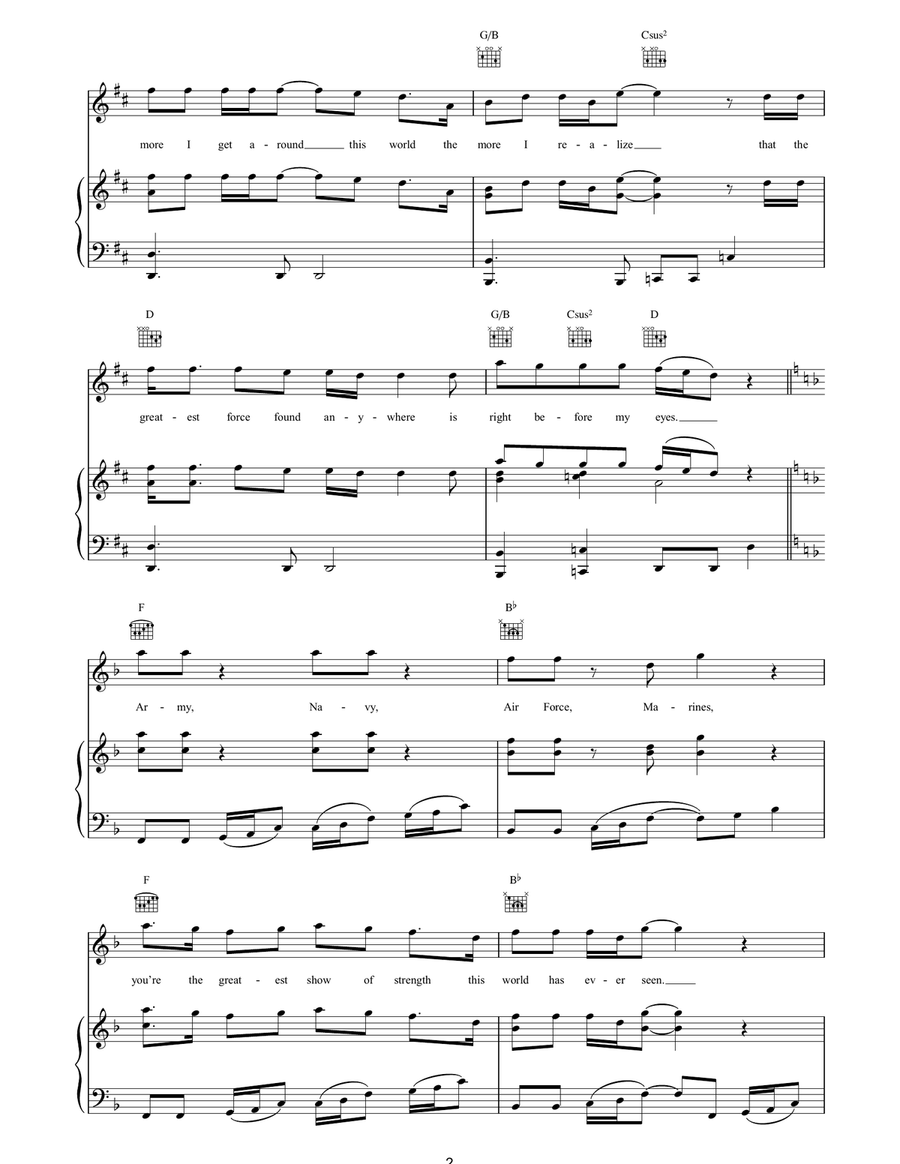 The Great Defenders The Great Defenders Piano, Vocal, Guitar scores gallery preview page 2
