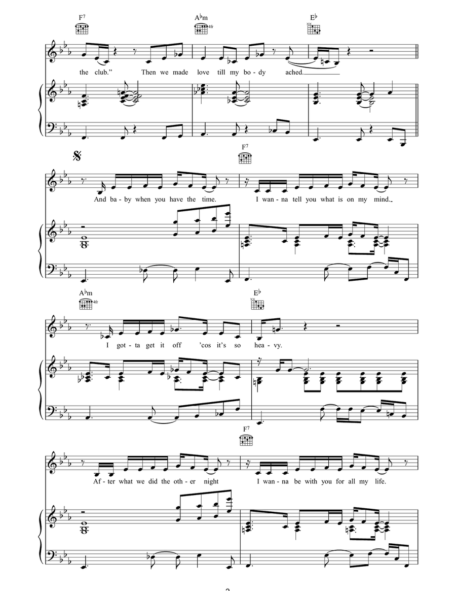 Freak Like Me Freak Like Me Piano, Vocal, Guitar scores gallery preview page 2