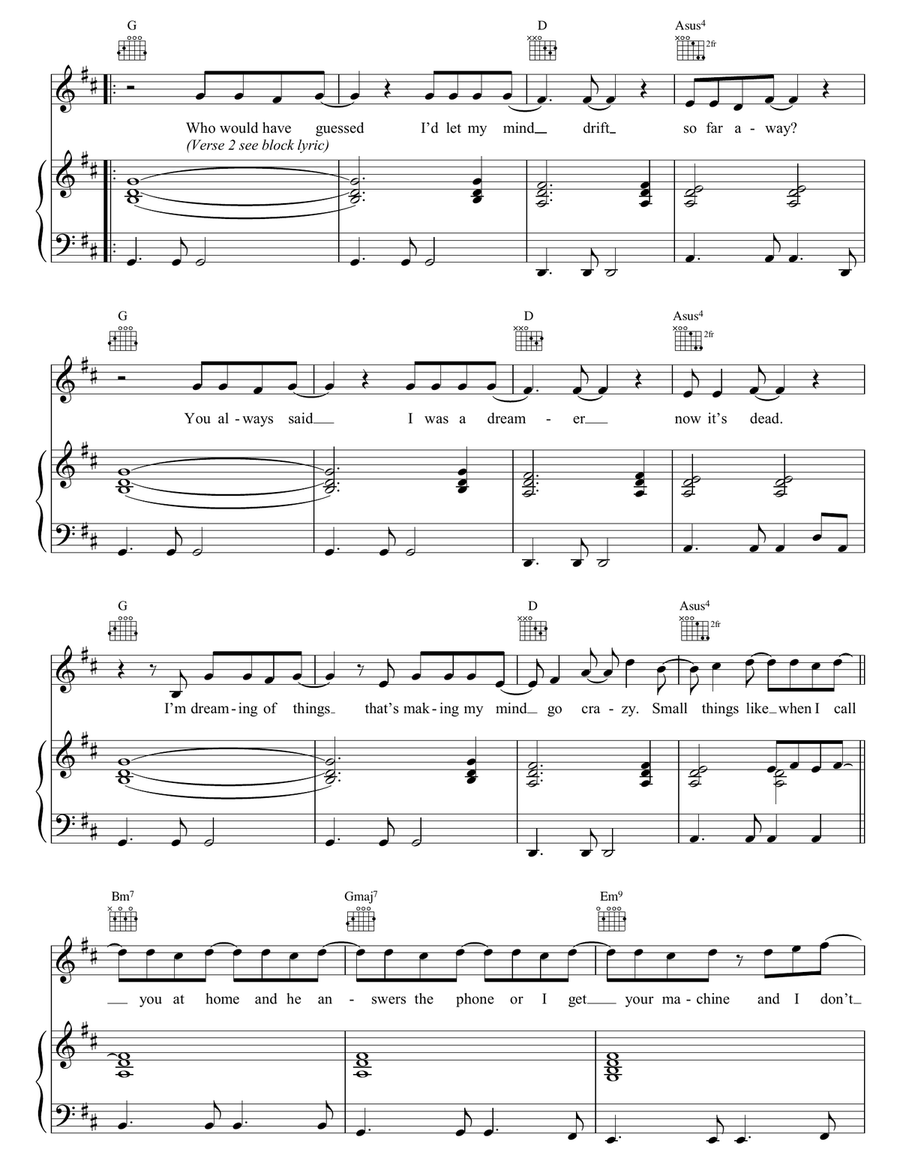 Bop Bop Baby Bop Bop Baby Piano, Vocal, Guitar scores gallery preview page 2