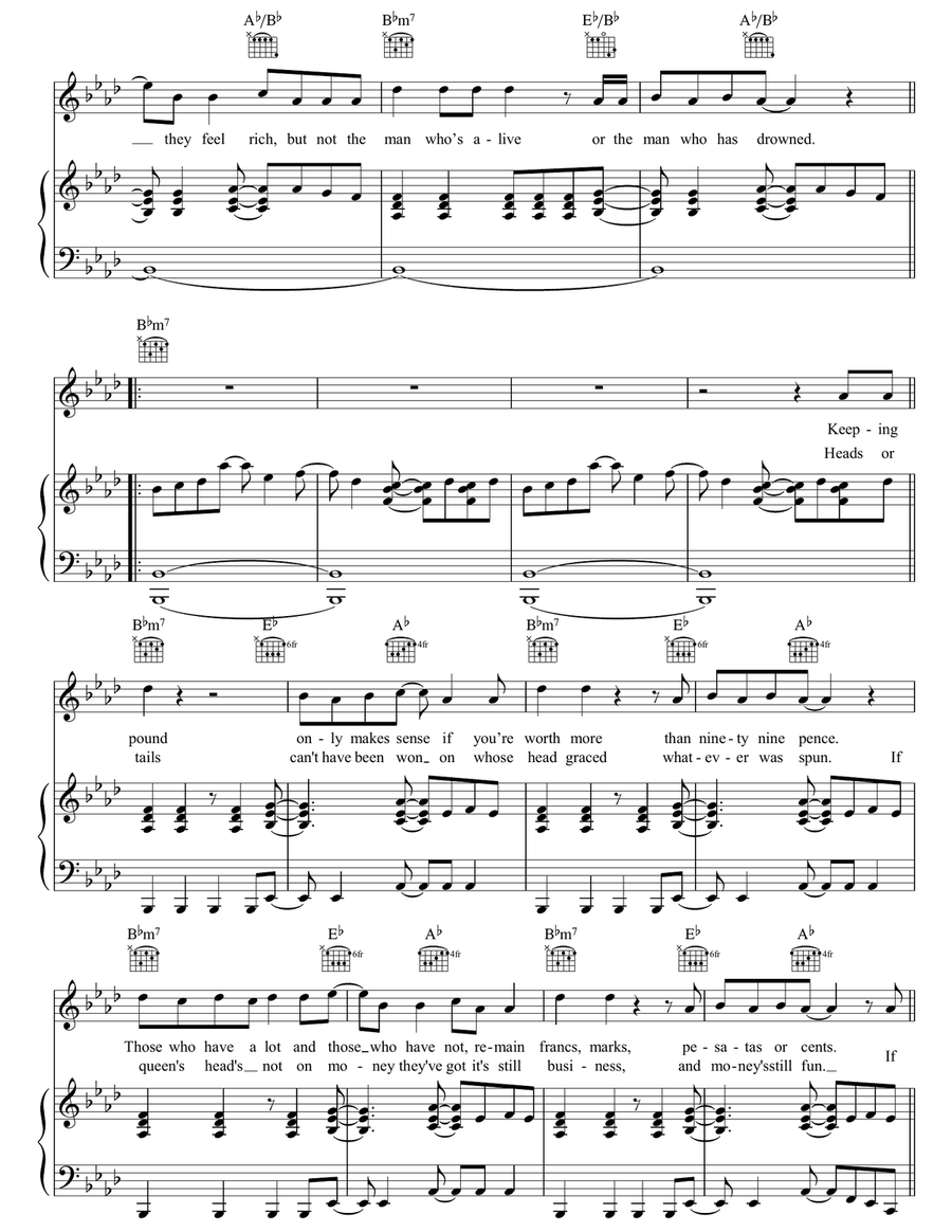 The Root Of All Evil The Root Of All Evil Piano, Vocal, Guitar scores gallery preview page 2